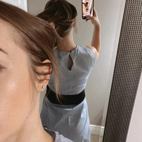 Striped embroidered dress - Picture 8 of 12